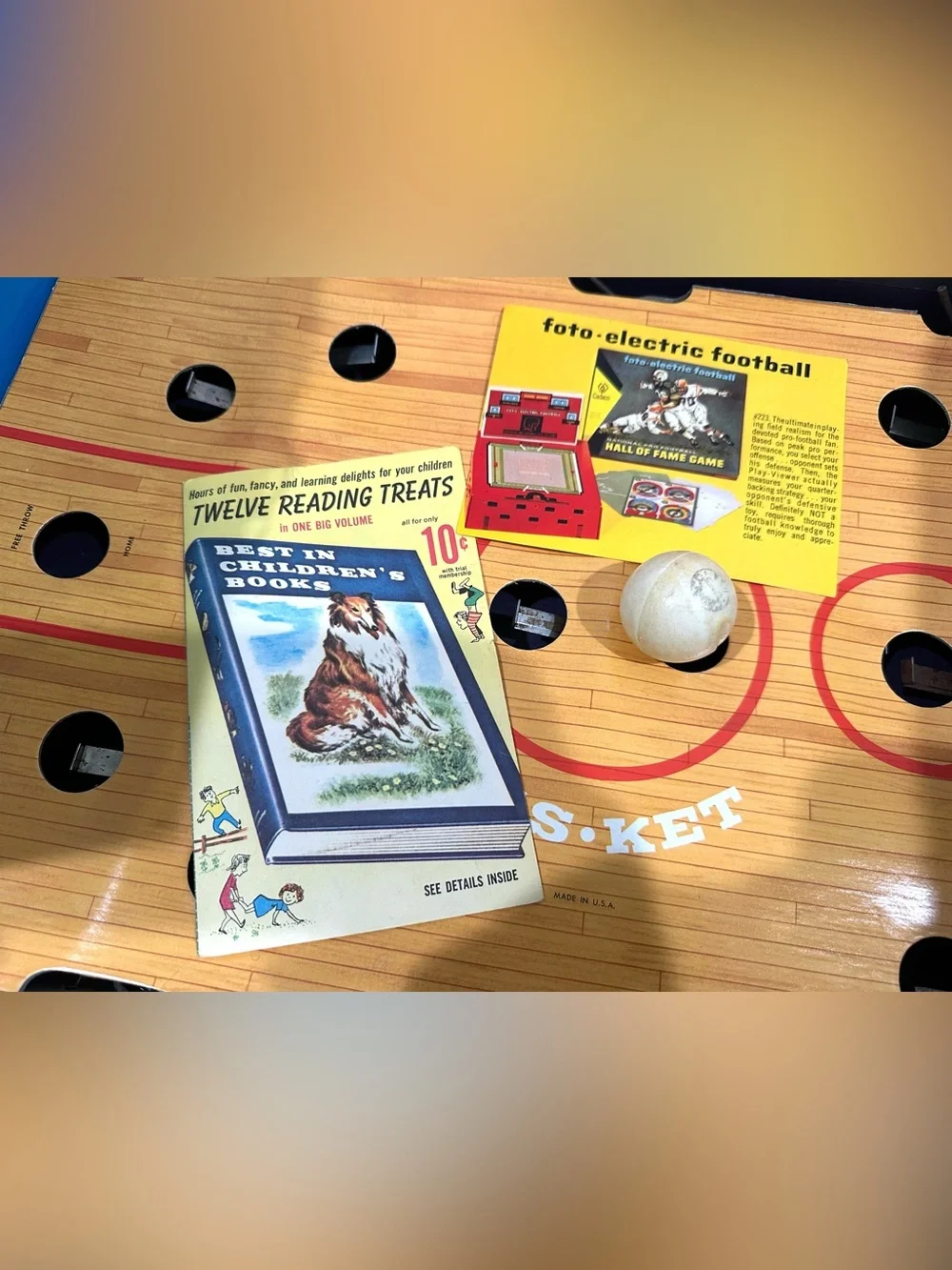 Vintage 1966 Cadaco Bas-Ket Real Basketball In Miniature Tabletop Game No 165